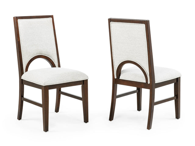 Hamil Beige/Brown Side Chair (Set of 2) - Ornate Home