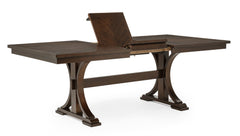 Hamil Brown Extendable Dining Table - Ornate Home