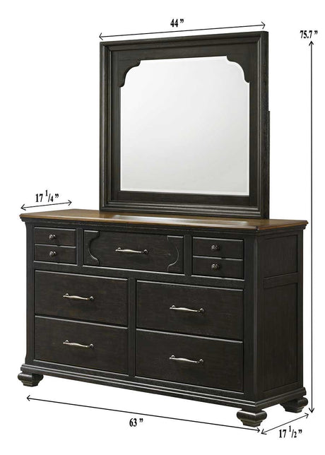 Hamilton Charcoal Upholstered Storage Platform Bedroom Set - Ornate Home
