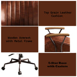 Hamilton Cocoa Executive Office Chair - Ornate Home