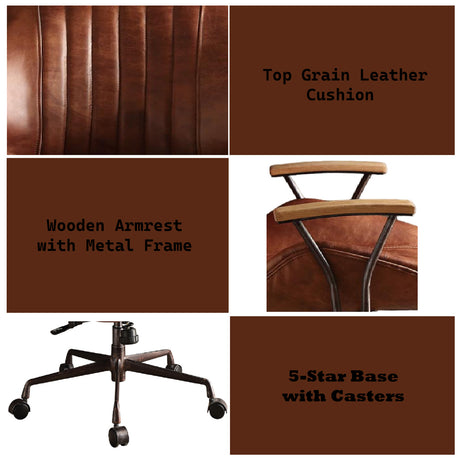 Hamilton Cocoa Executive Office Chair - Ornate Home