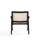 Hamlet Accent Chair in Black and Natural Cane - Ornate Home