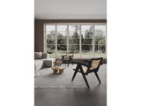 Hamlet Accent Chair in Black and Natural Cane (set of 2) - Ornate Home