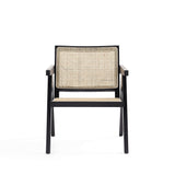 Hamlet Accent Chair in Black and Natural Cane (set of 2) - Ornate Home