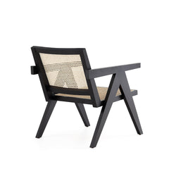 Hamlet Accent Chair in Black and Natural Cane (set of 2) - Ornate Home