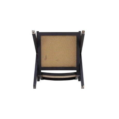 Hamlet Accent Chair in Black and Natural Cane (set of 2) - Ornate Home