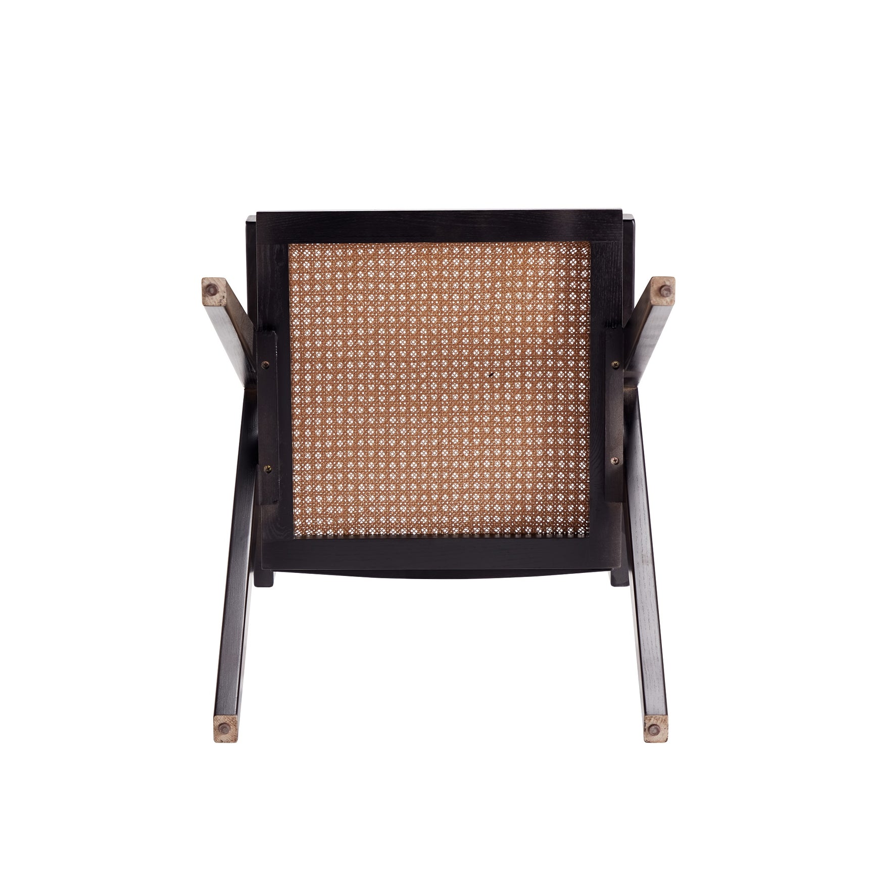 Hamlet Dining Arm Chair in Black and Natural Cane - Ornate Home