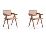 Hamlet Dining Arm Chair in Nature Cane (set of 2) - Ornate Home