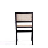 Hamlet Dining Chair in Black and Natural Cane (set of 2) - Ornate Home