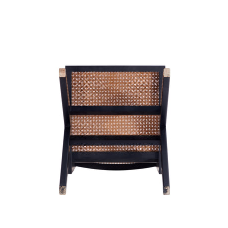 Hamlet Dining Chair in Black and Natural Cane (set of 2) - Ornate Home