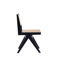 Hamlet Dining Chair in Black and Natural Cane (set of 4) - Ornate Home
