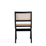 Hamlet Dining Chair in Black and Natural Cane (set of 4) - Ornate Home