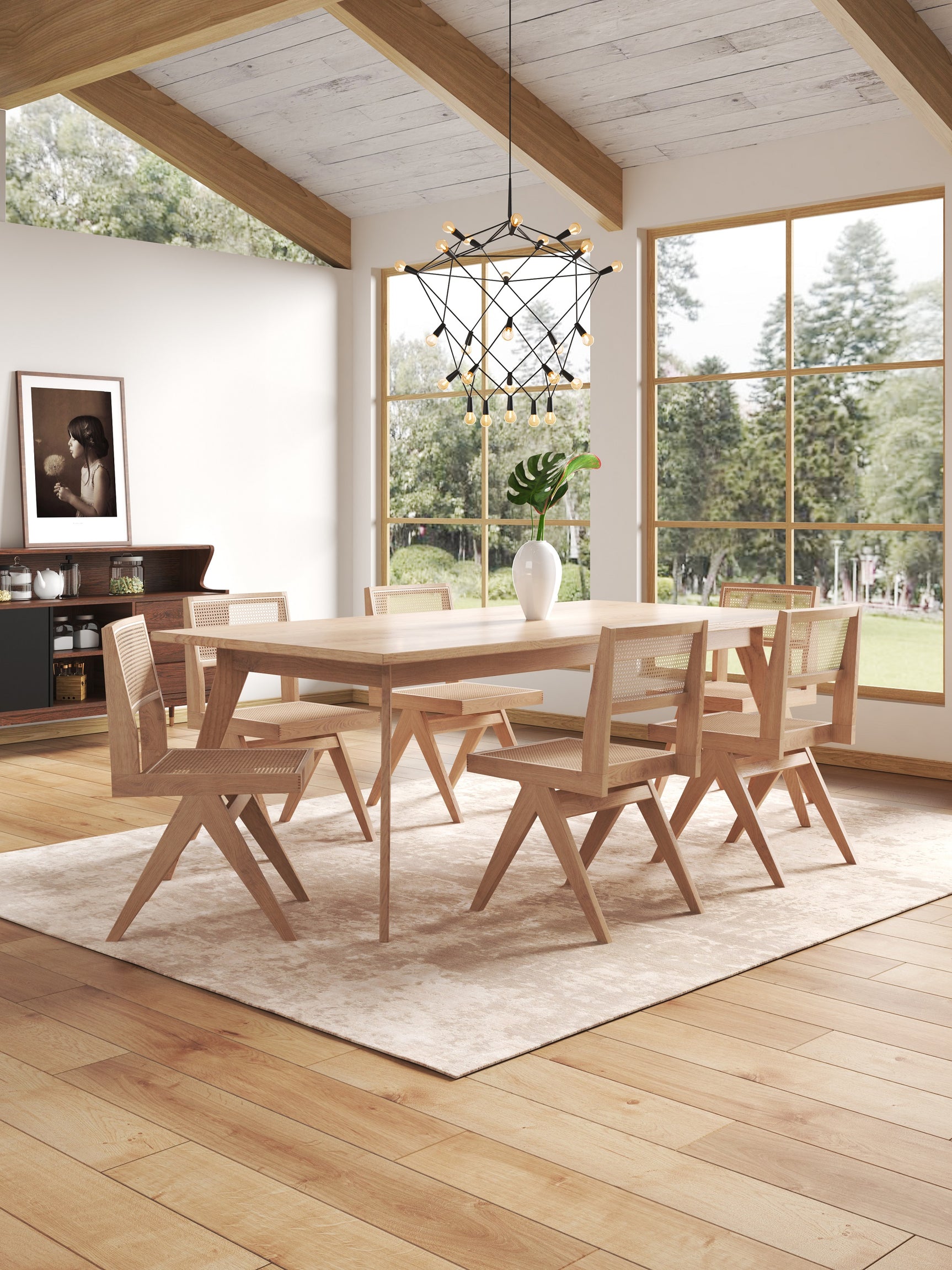 Hamlet Dining Chair in Nature Cane (set of 2) - Ornate Home