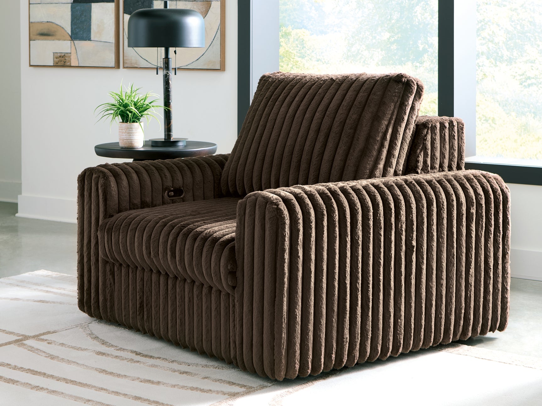 HamlinBay Chocolate Power Gliding Chaise (Online Special Price) - Ornate Home