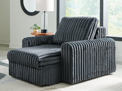 HamlinBay Gunmetal Power Gliding Chaise - Ornate Home