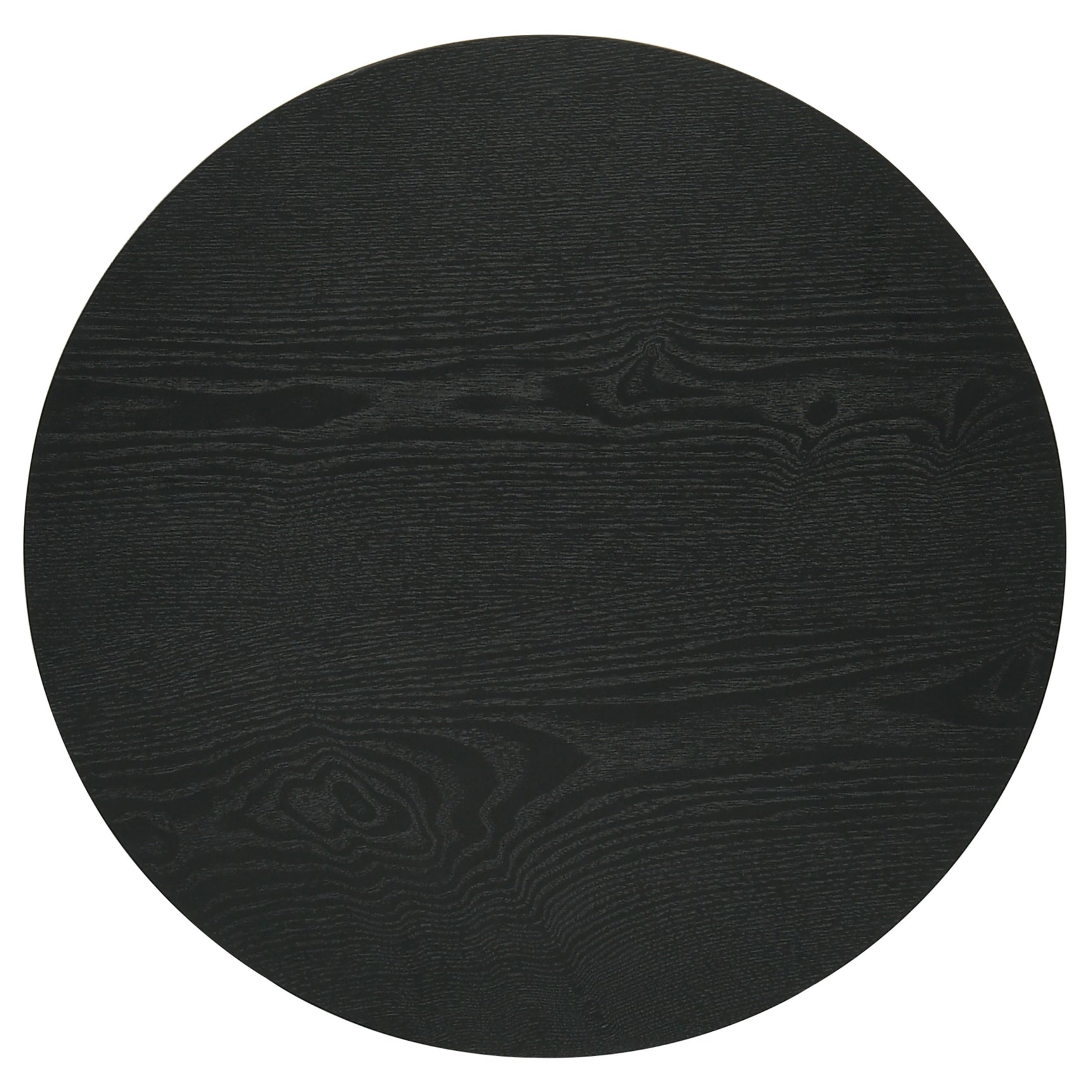 Hamlyn Black 2-piece Round Fluted Coffee and End Table Set - Ornate Home