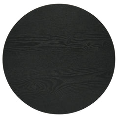 Hamlyn Black 2-piece Round Fluted Coffee and End Table Set - Ornate Home
