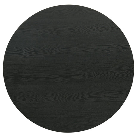 Hamlyn Black 3-piece Round Fluted Coffee and End Table Set - Ornate Home