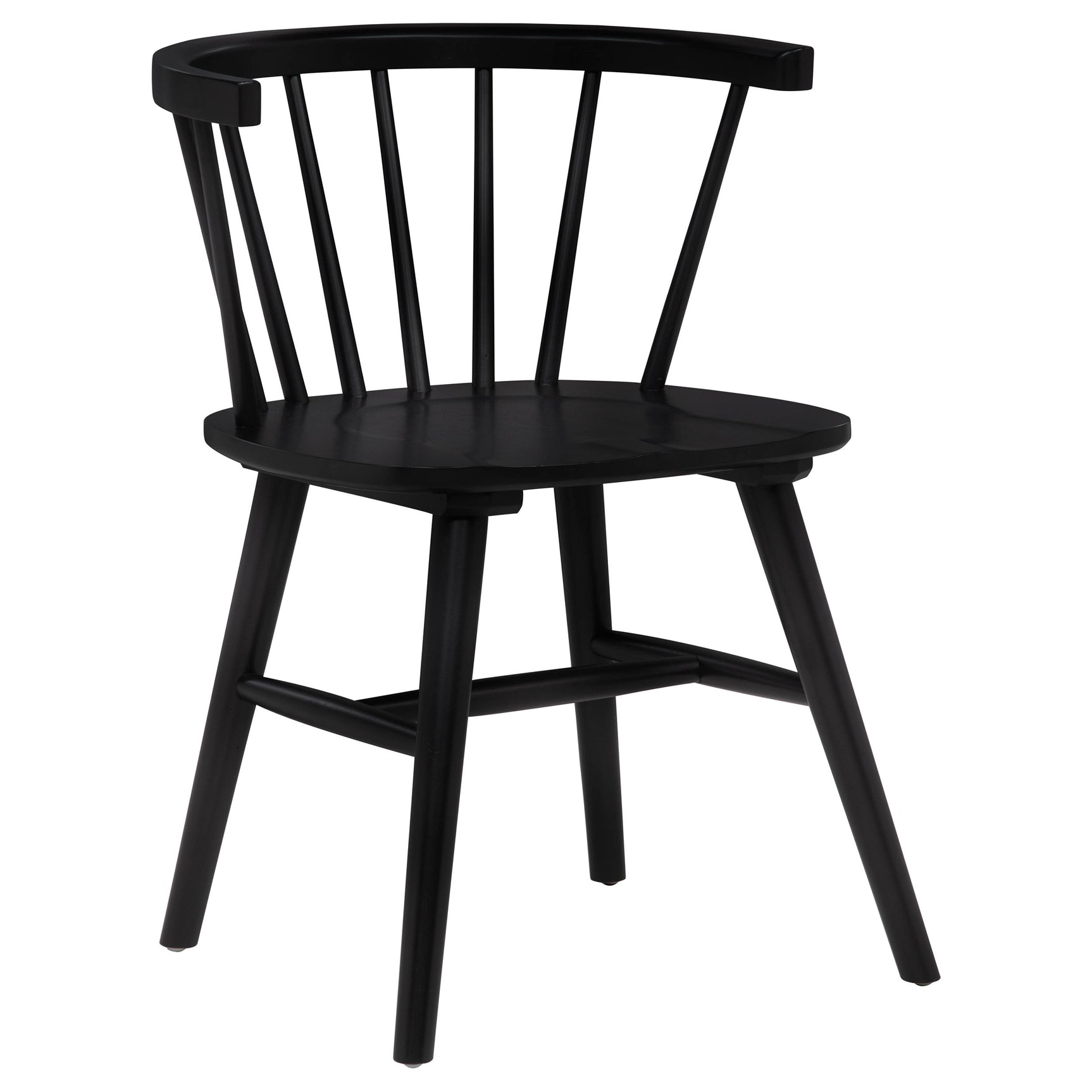 Hamlyn Black 5-piece Round Wood Dining Set - Ornate Home