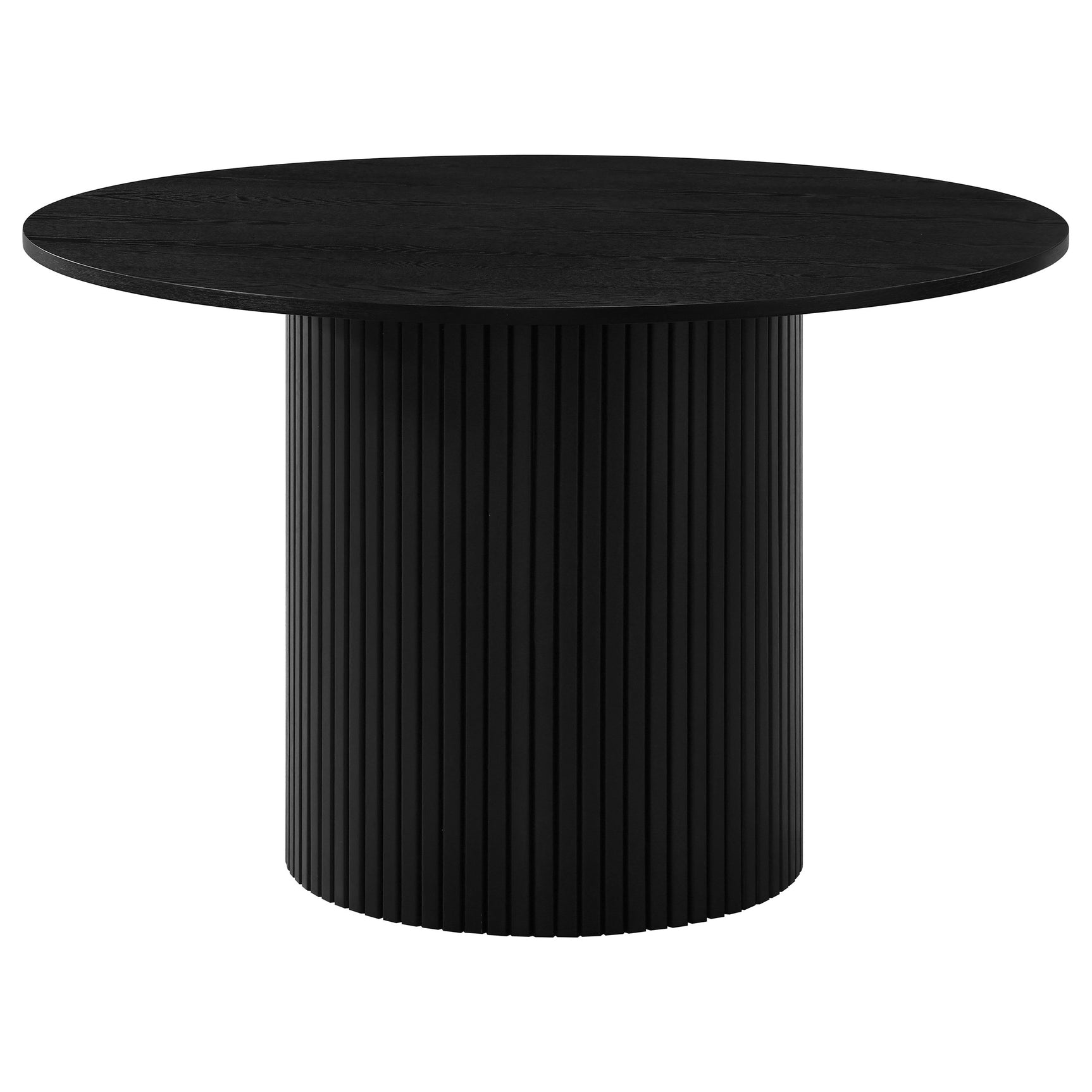 Hamlyn Black 5-piece Round Wood Dining Set - Ornate Home