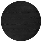 Hamlyn Black 5-piece Round Wood Dining Set - Ornate Home