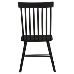 Hamlyn Black 5-piece Round Wood Dining Set - Ornate Home