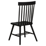 Hamlyn Black 5-piece Round Wood Dining Set - Ornate Home