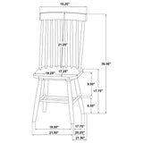 Hamlyn Black 5-piece Round Wood Dining Set - Ornate Home