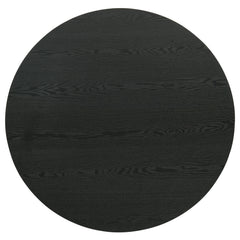 Hamlyn Black Round Fluted Occasional Cocktail Coffee Table - Ornate Home