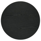 Hamlyn Black Round Fluted Occasional Side End Table - Ornate Home