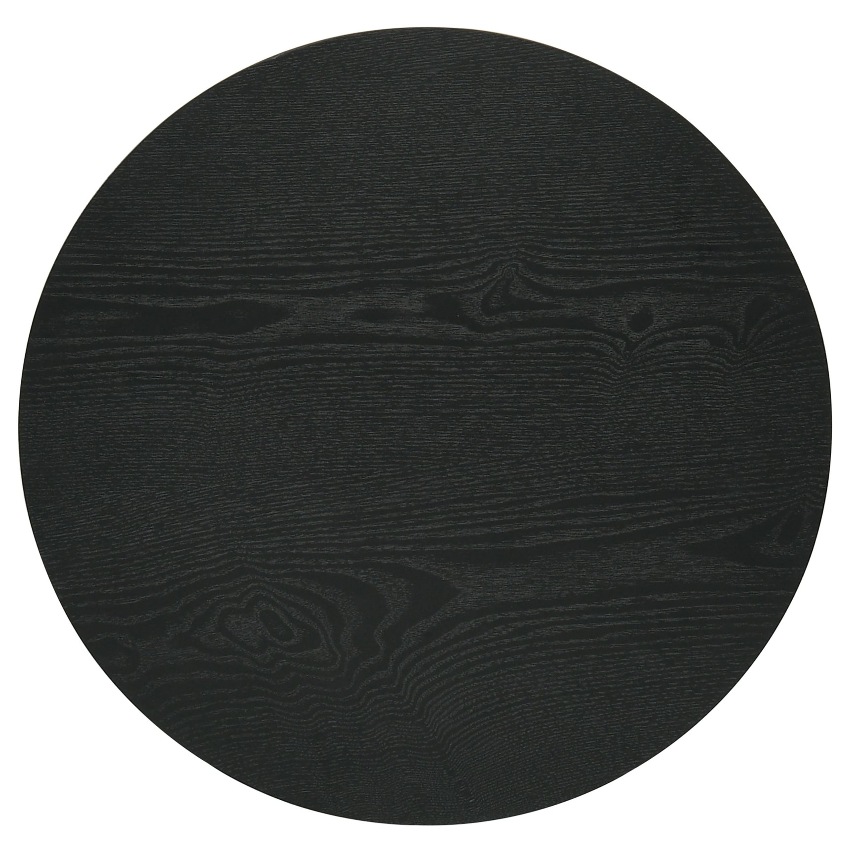 Hamlyn Black Round Fluted Occasional Side End Table - Ornate Home