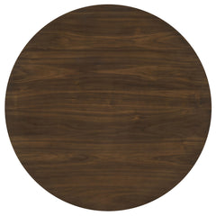 Hamlyn Black/Walnut 5-piece Round Wood Counter Height Dining Set - Ornate Home