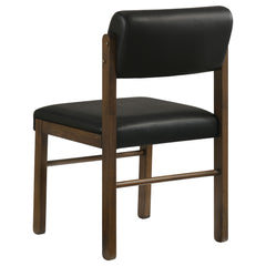 Hamlyn Black/Walnut 5-piece Round Wood Dining Set - Ornate Home