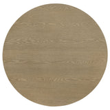 Hamlyn Natural Oak 2-piece Round Fluted Coffee and End Table Set - Ornate Home
