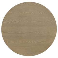 Hamlyn Natural Oak 2-piece Round Fluted Coffee and End Table Set - Ornate Home