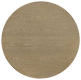 Hamlyn Natural Oak Round Fluted Occasional Cocktail Coffee Table - Ornate Home