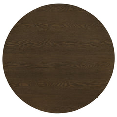 Hamlyn Walnut Round Fluted Occasional Cocktail Coffee Table - Ornate Home