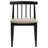 Hamlyn Wheat/Black 5-piece Round Wood Dining Set - Ornate Home
