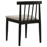 Hamlyn Wheat/Black 5-piece Round Wood Dining Set - Ornate Home