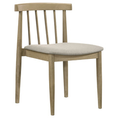 Hamlyn Wheat/Natural Oak 5-piece Round Wood Dining Set - Ornate Home