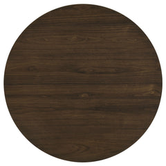 Hamlyn Wheat/Walnut 5-piece Round Wood Dining Set - Ornate Home