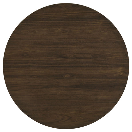 Hamlyn Wheat/Walnut 5-piece Round Wood Dining Set - Ornate Home