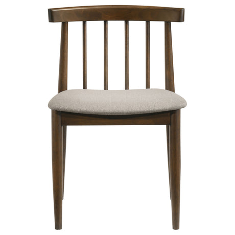 Hamlyn Wheat/Walnut 5-piece Round Wood Dining Set - Ornate Home