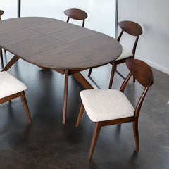 Hammel Walnut 5 Piece Dining Set - Ornate Home
