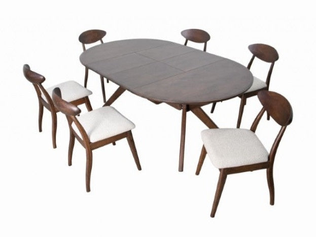 Hammel Walnut 7 Piece Dining Set - Ornate Home