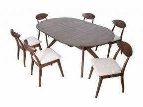 Hammel Walnut 7 Piece Dining Set - Ornate Home