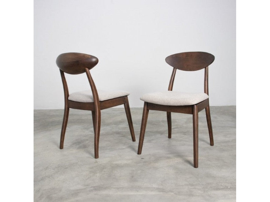 Hammel Walnut Side Chair (Set of 2) - Ornate Home