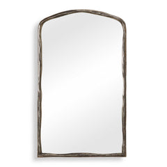 Hammered Antique Nickel Arch Mirror - Ornate Home