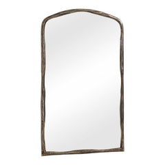 Hammered Antique Nickel Arch Mirror - Ornate Home