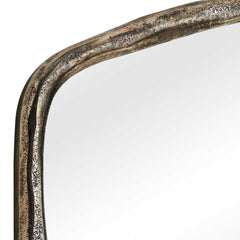 Hammered Antique Nickel Arch Mirror - Ornate Home